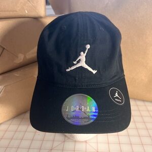Jordan Black Youth Cap with White Logo